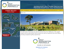 Tablet Screenshot of golfmorningtonpeninsula.com.au